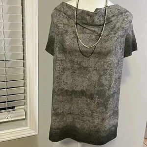 [M]Sandwich  Gray SS Scoop Neck Tunic-NWOT